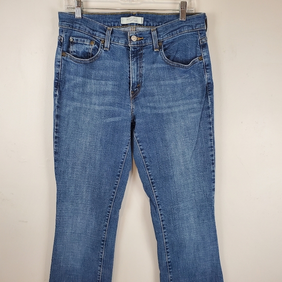 Vintage Levis 515 Womens Bootcut Jeans 8 Long 34" Inseam Blue Denim Mid Rise Y2K - Picture 2 of 11